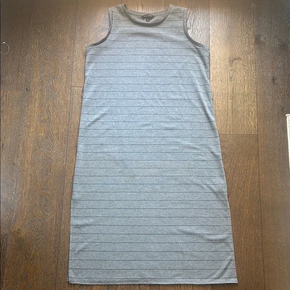 Banana Republic | Dresses | Banana Republic Gray Striped Dress | Poshmark
